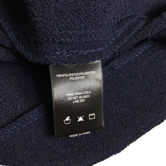 Anthropologie Sunday In Brooklyn Dress Womens Medium Navy Blue Crepe Corset Side - Picture 5 of 14